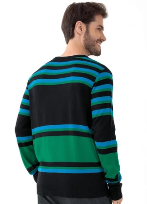 Moda Pop - Suéter Listrado em Tricô - MODA POP