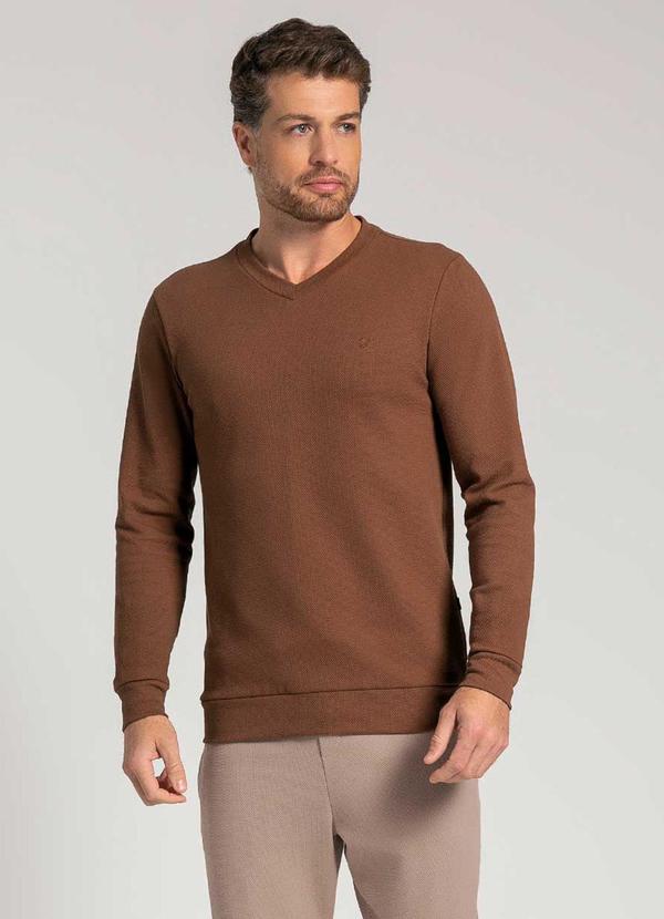 Exco - Suéter Masculino Adulto Essencial Marrom