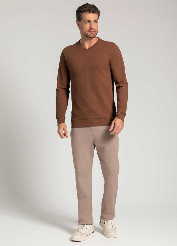 Exco - Suéter Masculino Adulto Essencial Marrom 2