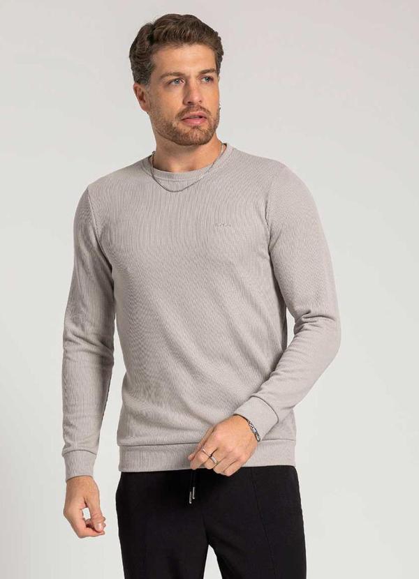 Exco - Suéter Masculino Adulto Versátil Cinza
