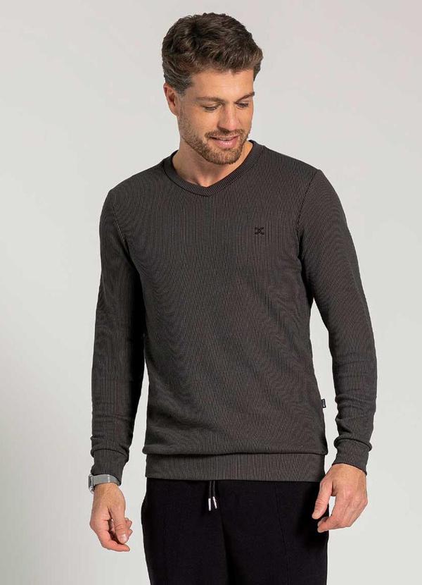 Exco - Suéter Masculino Adulto Versátil Marrom