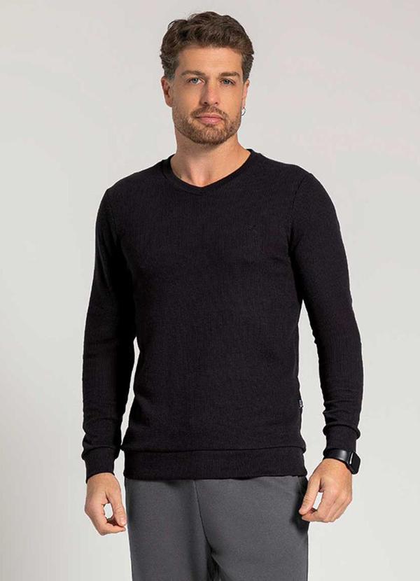 Exco - Suéter Masculino Adulto Versátil Preto