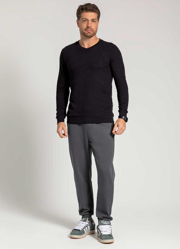 Exco - Suéter Masculino Adulto Versátil Preto 2