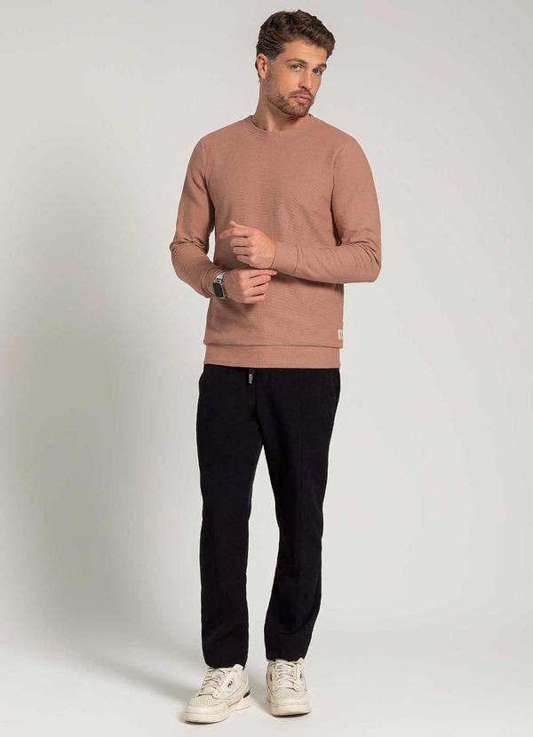 Exco - Suéter Masculino com Etiqueta Marrom 2