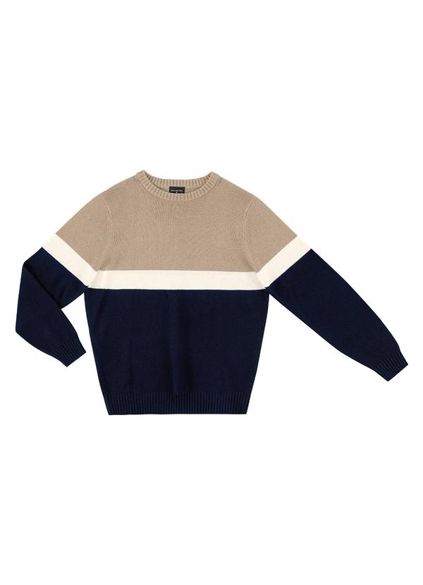 Diametro - Suéter Masculino em Tricot Azul