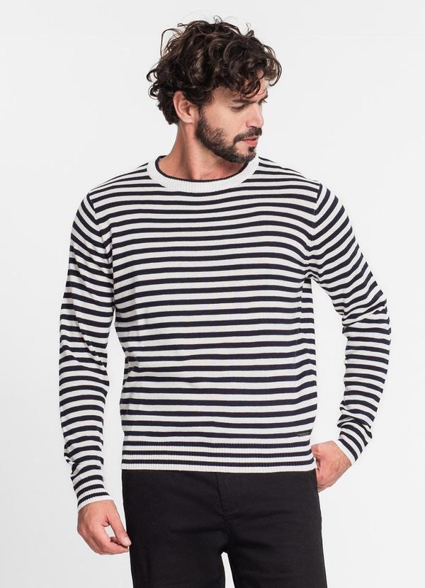 Diametro - Suéter Masculino em Tricot Azul