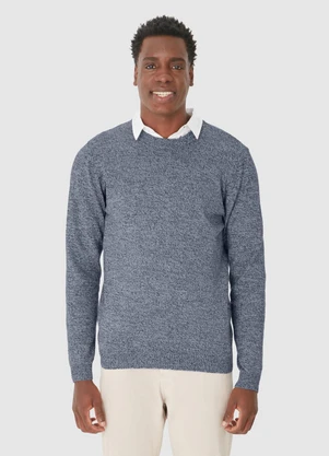 Malwee - Suéter Masculino em Tricot Cinza - MALWEE
