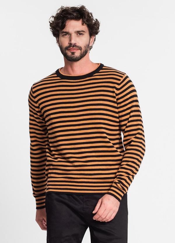 Diametro - Suéter Masculino em Tricot Preto