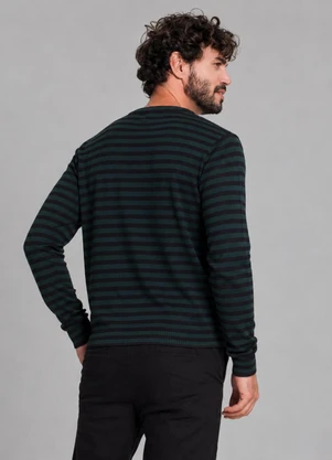 Diametro - Suéter Masculino em Tricot Verde - DIAMETRO