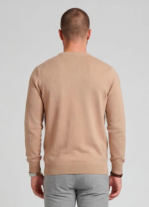 Diametro - Suéter Masculino Tricot Marrom - DIAMETRO