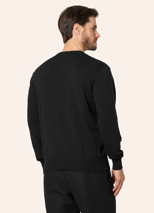 Diametro - Suéter Masculino Tricot Preto - DIAMETRO