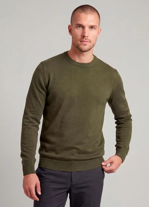 Diametro - Suéter Masculino Tricot Verde - DIAMETRO