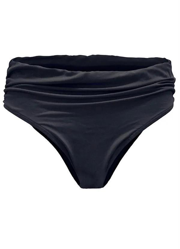bonprix - Biquíni Calcinha com Lateral Franzida Preta 3