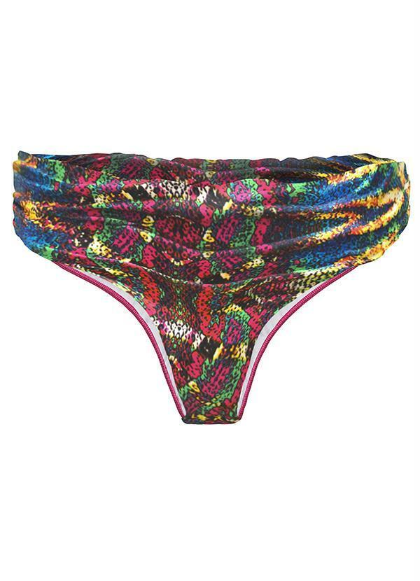 bonprix - Biquíni Calcinha Estampado Cobra Rosa 8
