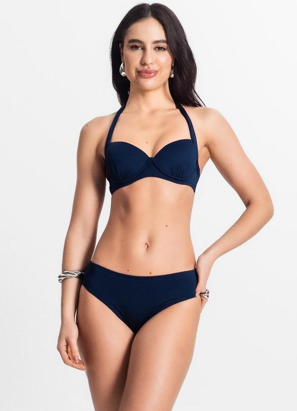 Rovitex - Calcinha Biquíni Básica Azul