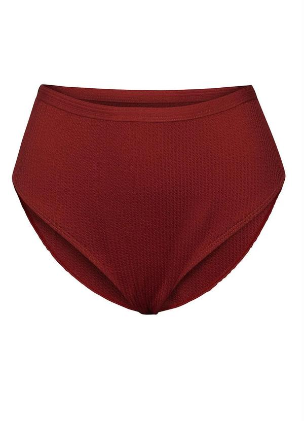 Outlet - Calcinha Biquíni Cintura Alta Terracota 5