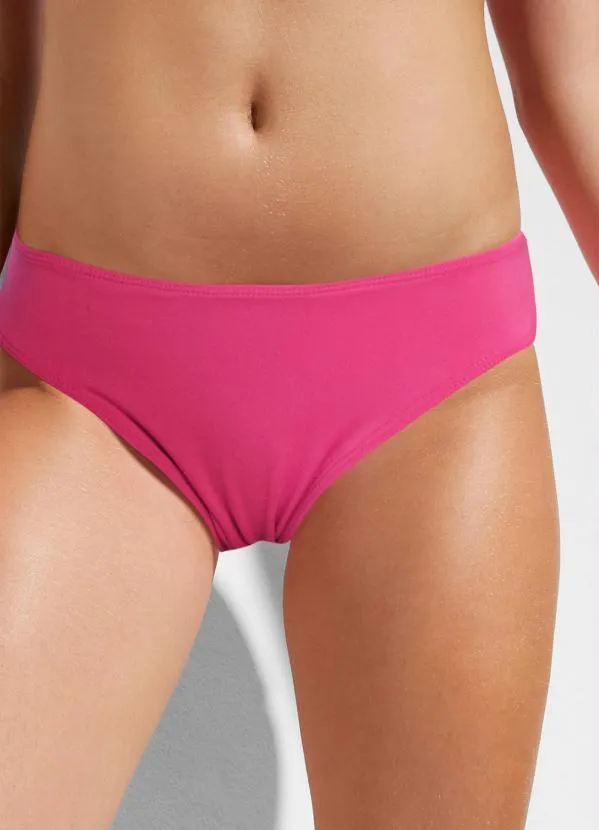 Outlet - Calcinha Biquíni Cintura Média Pink