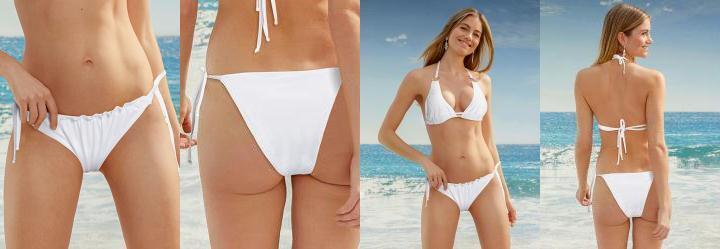 Calcinha Biquni com Amarrao Branco