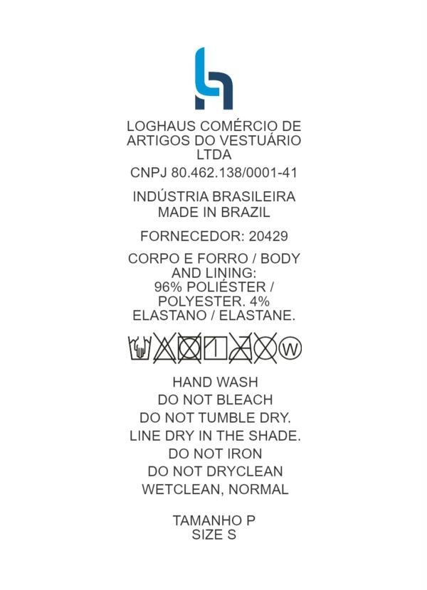 Outlet - Calcinha Biquíni Floral Dark com Elásticos 10