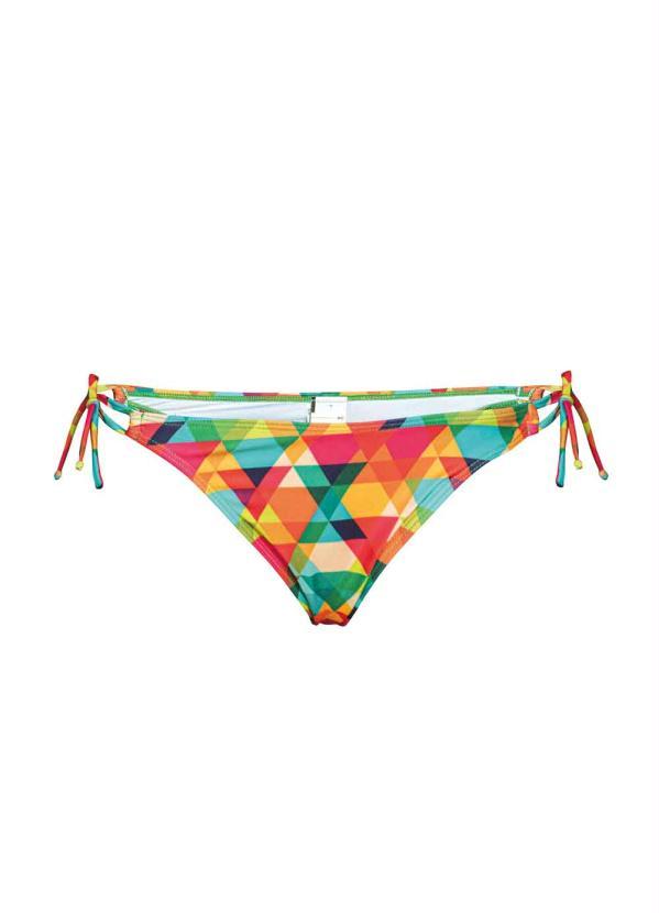 Outlet - Calcinha Biquíni Geo Triângulos com Amarração 2