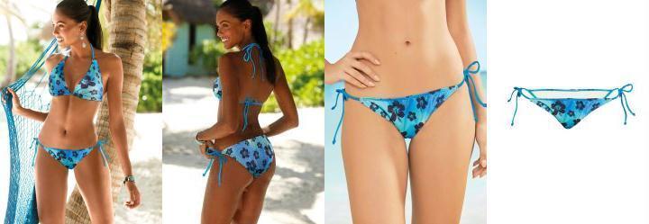 Calcinha Biquni Hibisco com Amarrao