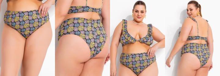 Calcinha Biquni Margarida em Poliflex