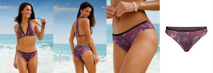 Calcinha Biquni Mix Floral com Passamanaria