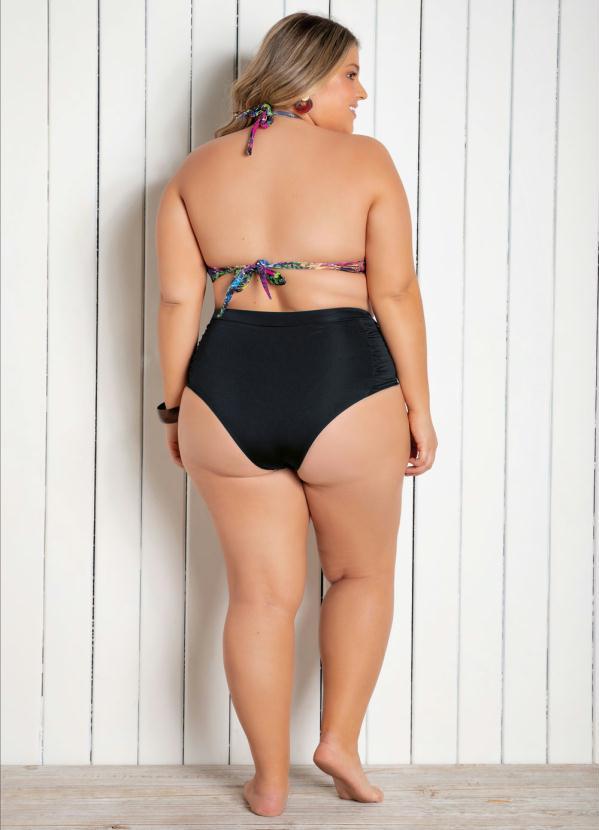 Bimini - Calcinha Biquíni Preta com Drapeado nas Laterais 4