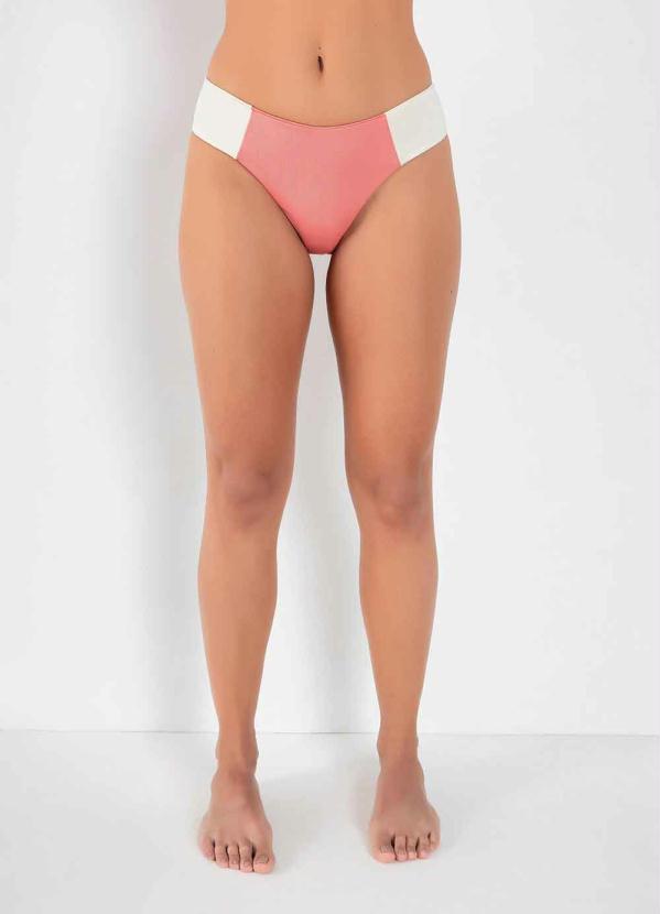 Alma Dolce - Calcinha Biquíni Salmão com Recorte 3