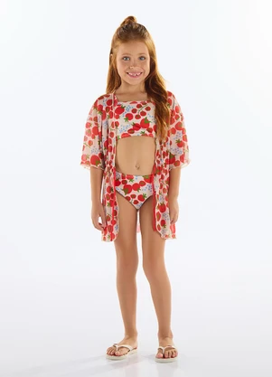 Quimby - Biquíni com Fps +50 Menina Bege - QUIMBY