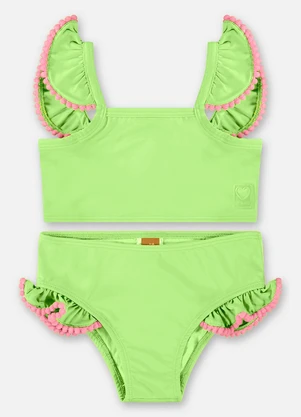 Up Baby - Biquíni com Top e Calcinha Fps+50 Verde - UP BABY