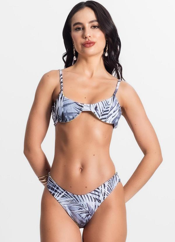Rovitex - Conjunto Biquíni Estampado com Aro Branco