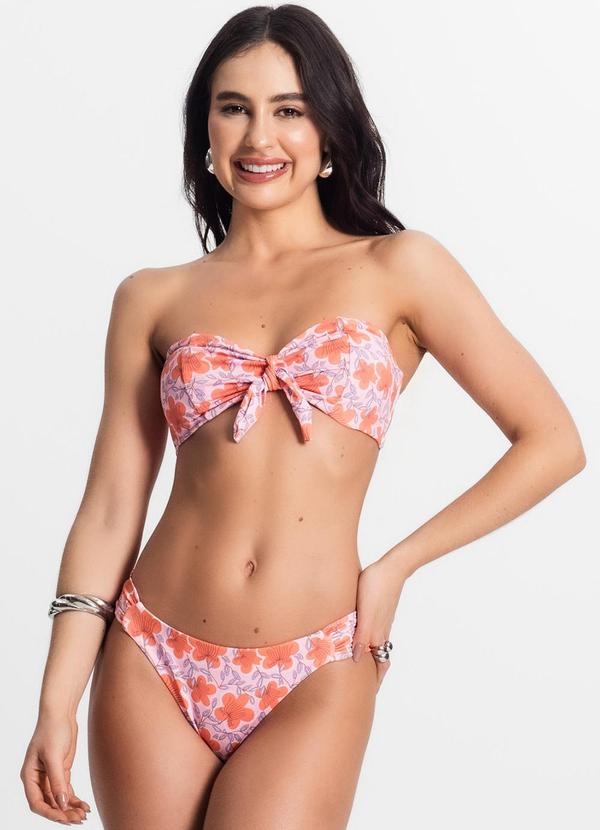 Rovitex - Conjunto Biquíni Estampado 2 em 1Laranja