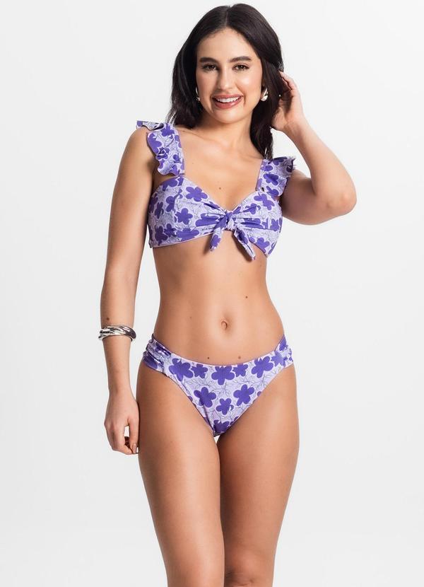 Rovitex - Conjunto Biquíni Estampado 2 em 1Roxo