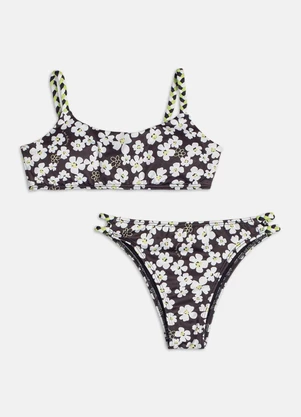 Authoria - Biquíni Floral  Preto - AUTHORIA