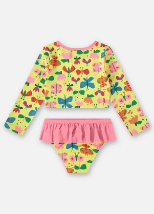 Up Baby - Biquíni Fps+50 Blusa e Calcinha Amarelo - UP BABY