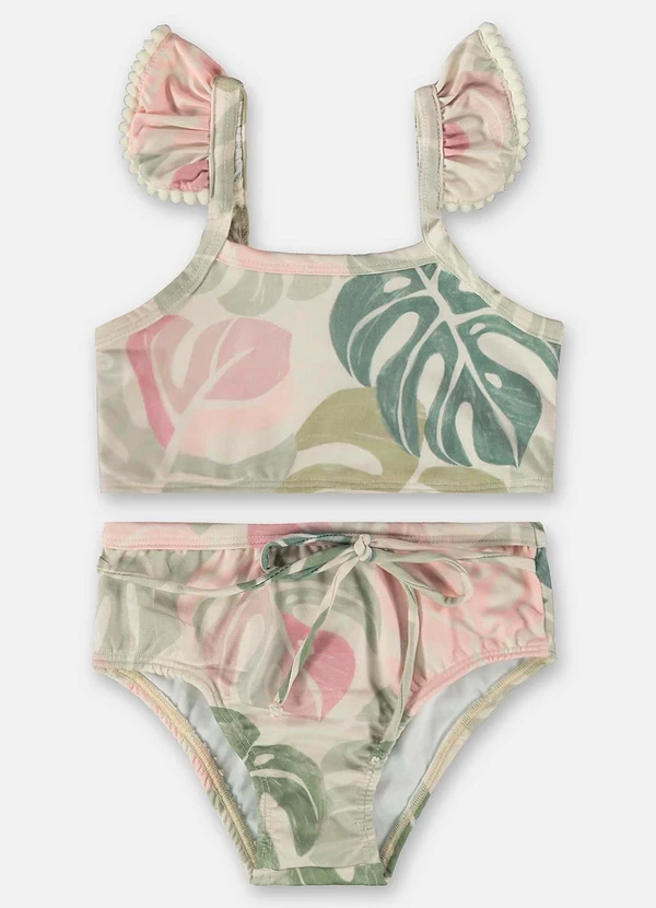 Up Baby - Biquíni Infantil com Proteção Fps+50 Bege 2