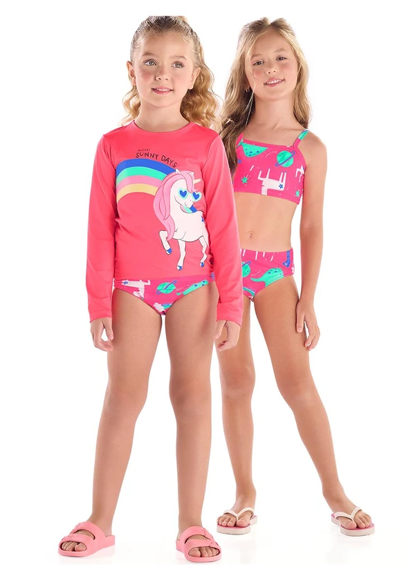 Quimby - Biquíni Infantil de Unicórnio Quimby Rosa 1