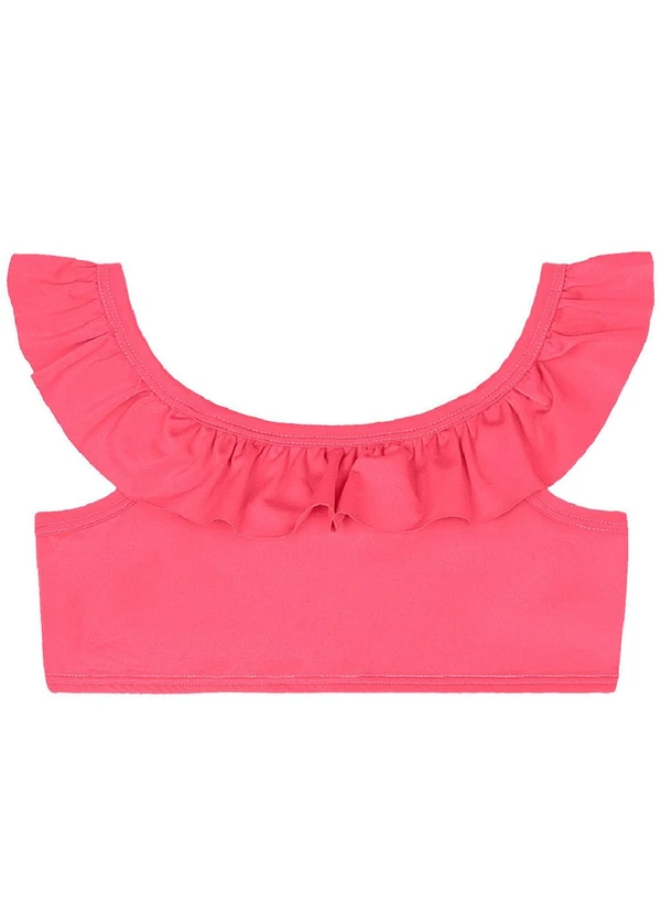 Quimby - Biquíni Infantil em Malha Lisa Uv Dry Rosa 2