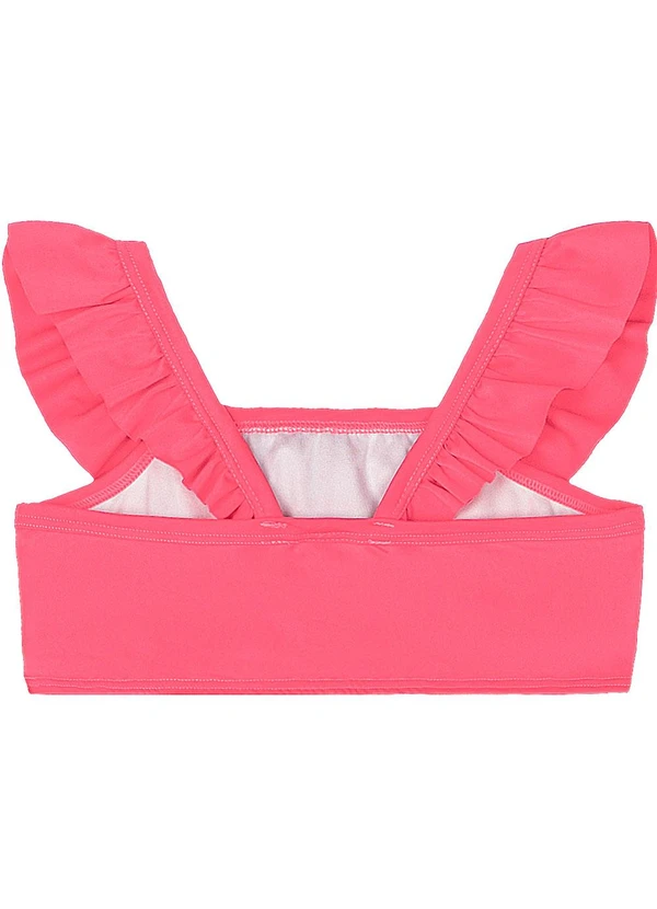 Quimby - Biquíni Infantil em Malha Lisa Uv Dry Rosa 4