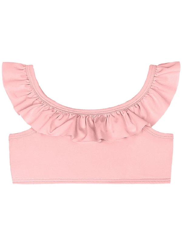 Quimby - Biquíni Infantil em Malha Lisa Uv Dry Quimby Rosa 2