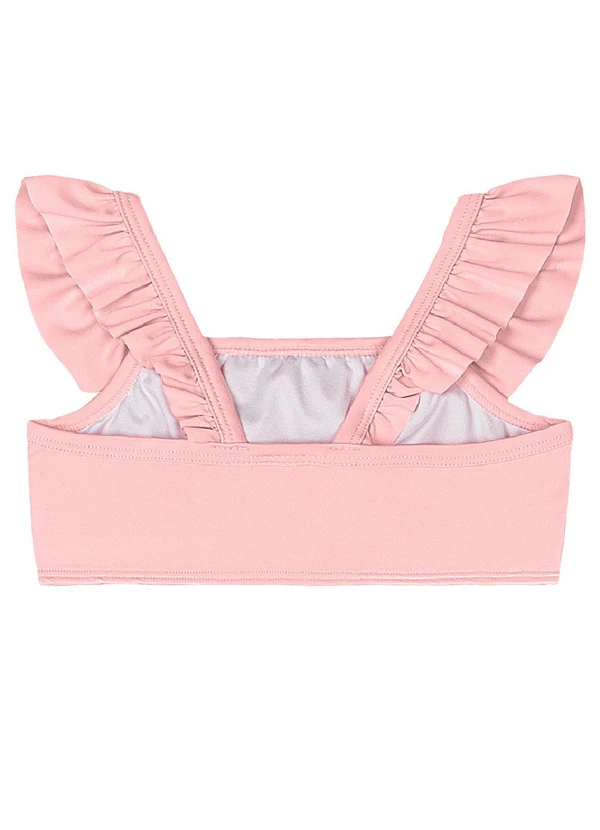 Quimby - Biquíni Infantil em Malha Lisa Uv Dry Quimby Rosa 4