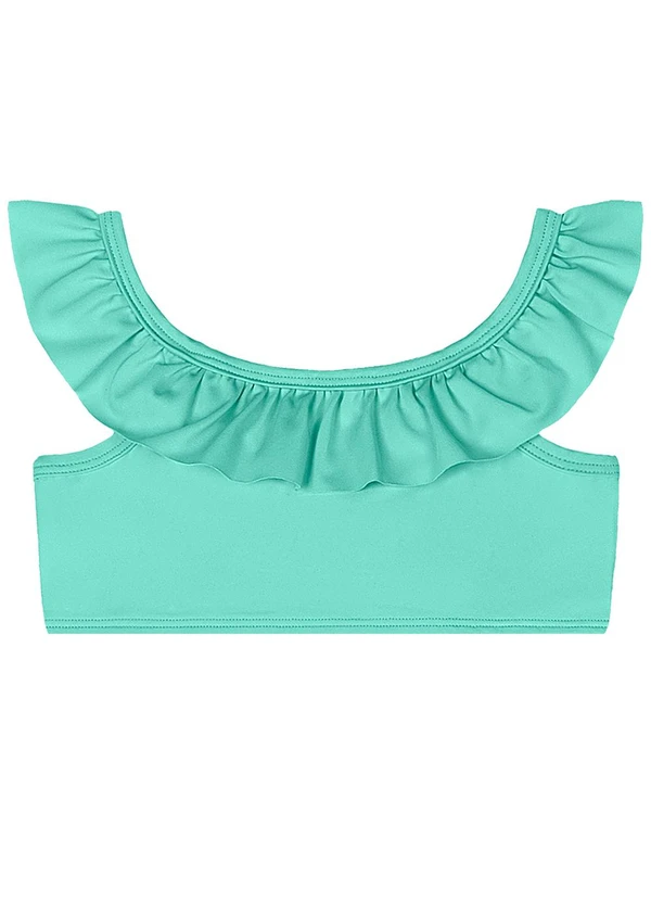 Quimby - Biquíni Infantil em Malha Lisa Uv Dry Verde 2