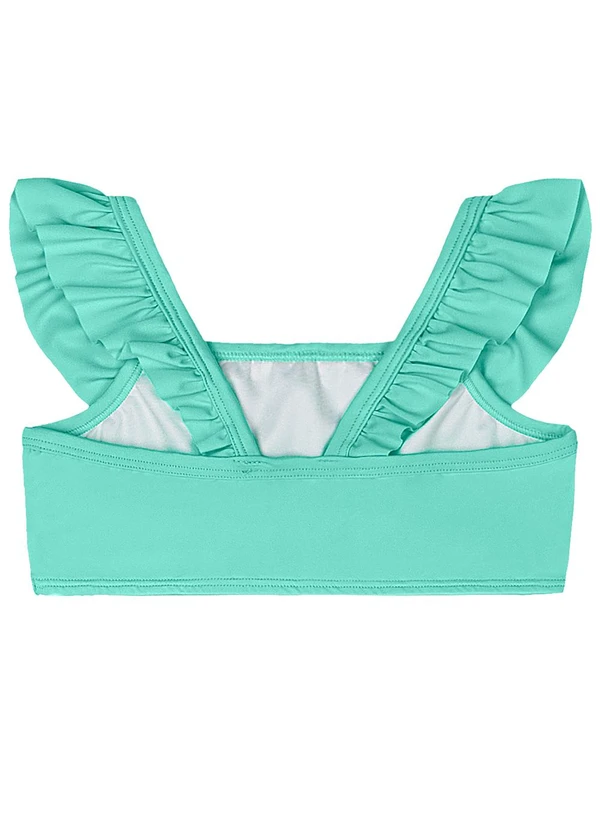 Quimby - Biquíni Infantil em Malha Lisa Uv Dry Verde 4