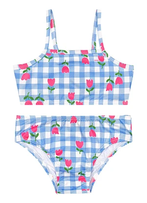 Quimby - Biquíni Infantil em Malha Uv Dry Azul - QUIMBY