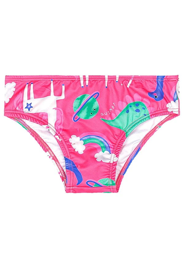 Quimby - Biquíni Infantil em Malha Uv Dry Rosa 4