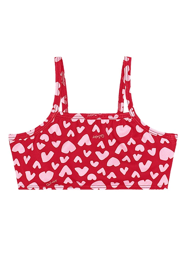 Quimby - Biquíni Infantil em Malha Uv Dry Vermelho 4