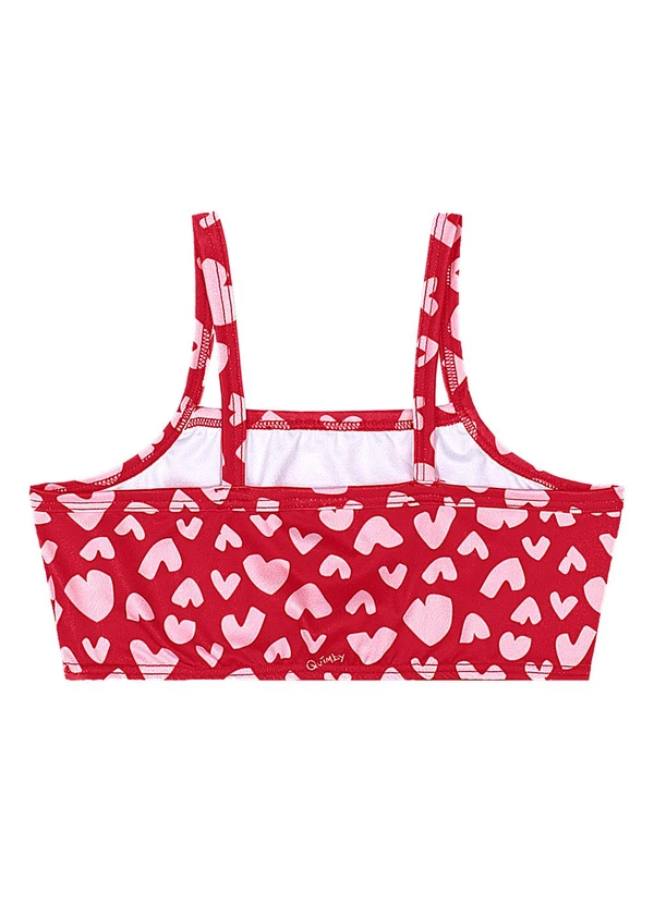 Quimby - Biquíni Infantil em Malha Uv Dry Vermelho 5