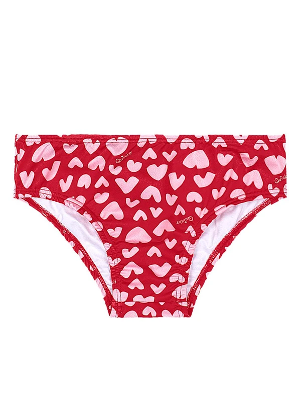 Quimby - Biquíni Infantil em Malha Uv Dry Vermelho 6