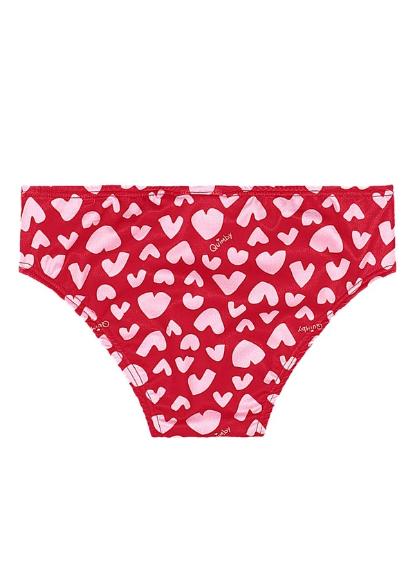 Quimby - Biquíni Infantil em Malha Uv Dry Vermelho 7